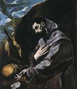 GRECO, El St Francis Praying Germany oil painting artist